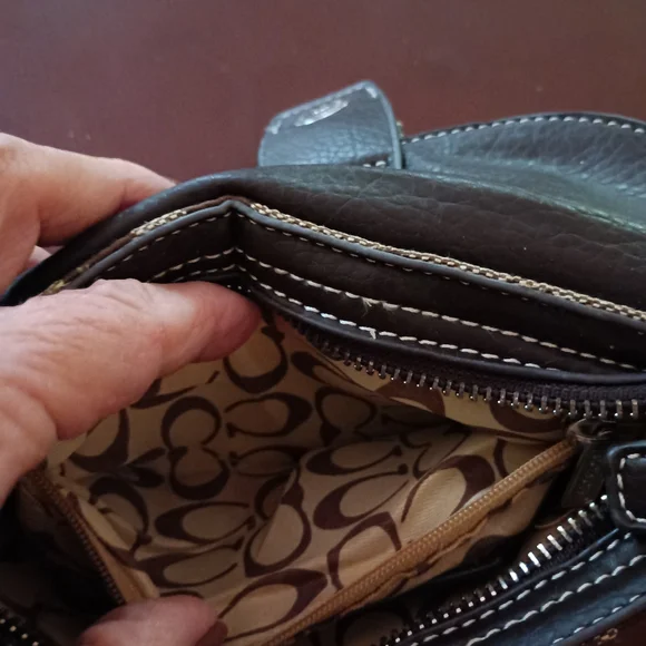 Coach Brown Leather Wristlet Clutch - Picture 5 of 10